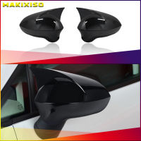 ABS Black Side Mirror Cover Rearview Caps For Seat Leon MK2 1P Ibiza MK4 6J Exeo 3R Car Accessories