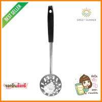 กระชอนสเตนเลสด้ามสีดำ KECH SHABU 29 ซม.STAINLESS STEEL SKIMMER SPOON KECH SHABU 29CM **สินค้าแนะนำ**