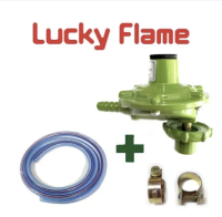 Lucky Flame หัวปรับแก๊สแรงดันต่ำ รุ่น L-326P ช้ต่อกับถังปิคนิค 4 kg. ครบชุดพร้อมใช้งาน