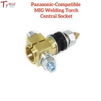 Panasonic-Compatible MIG Welding Torch Central Socket Wire Feeder Conversion Adaptor For Japanese Style MAG Welder