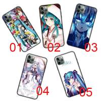 DB-286 Hatsune Miku Vocaloid Black ซิลิโคน เคสโทรศัพท์ ปก หรับ Samsung Galaxy S21 FE S22 G60 G9 Moto G10 S20 Ultra E32 G50 G30 G60S G20 S23 G40 Lite Power Plus Play