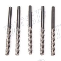 3.175X28Mm Premium Carbide Cnc 4 Flute Spiral Bit End Mill Cutter Pack Of 10