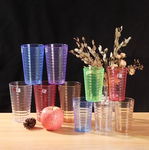 6pcs Acrylic Drinking Glasses Set Plastic Tumblers Plastic Cups