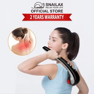 Snailax Handheld Massager with Heat, Cordless Deep Tissue