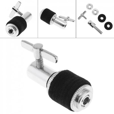 【Worth-Buy】 1Pcs 5Cm Cymbal Stand Speed Hi-Hat Holder Clamp Drum Parts โลหะผสมชุบสีเงิน