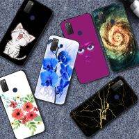 เคสสำหรับ TCL 20Y 6156D 20E TCL 6125F 6125D 6.52 "เคส Tpu ซิลิโคนฝาหลังอ่อนนุ่มโทรศัพท์แฟชั่นหรูหราสีพิมพ์ลายการ์ตูน