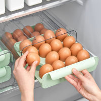 【cw】32 Grids Egg Storage Refrigerator Transparent Double-Layer Drawer Type Egg Container Kitchen Egg Holder Organizer Case 【hot】