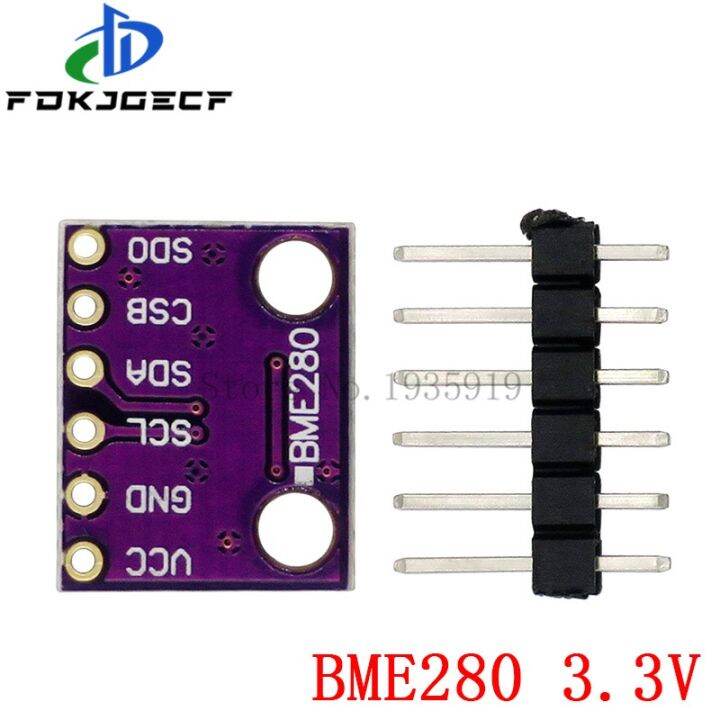 bme280เซ็นเซอร์ดิจิตอล5v-3-3v-โมดูลเซ็นเซอร์ความดันอากาศความชื้น-i2c-spi-1-8-5v-gy-bme280วงจรรวม