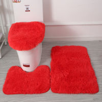 Bathroom Mat Set 1-3pcs Plush Bath Car Anti Slip Toilet Rugs and Toilet Lid Cover Soft Fluff Shower Car Floor Mats