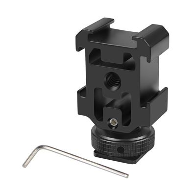 Triple Hot Shoe Mount Adapter Bracket Stand Holder for DSLR Camera for LED Video Microphone Flash Light