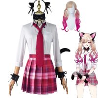 Anime My Dress Up Darling Cosplay Kitagawa Marin Nekomusume Cosplay Costume School Uniform JK Skirt Cat Girl Cute Halloween Suit