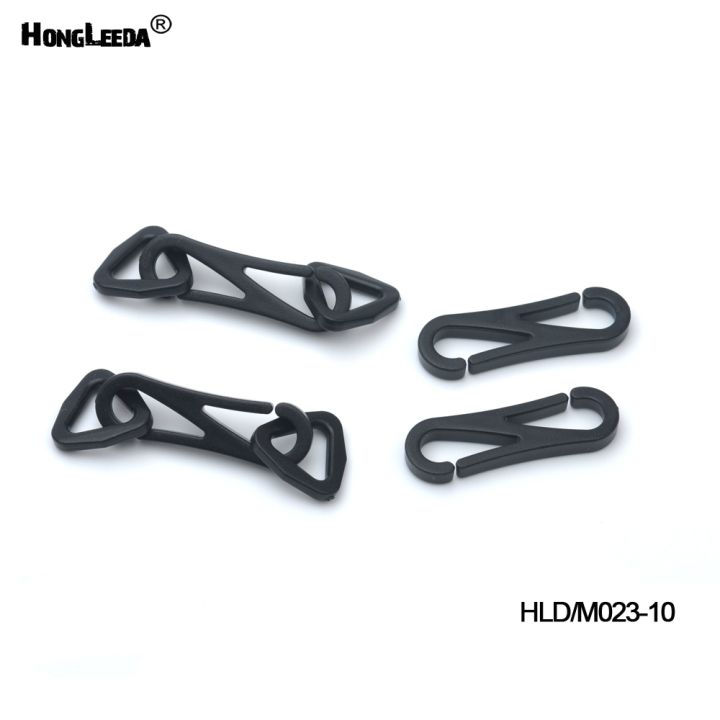 cw-hld-m023-10-black-kam-plastic-snap-clip-hooks-adjustable-ring-mini-carabiner-buckles-rings-for-10mm-webbing-free-shipping