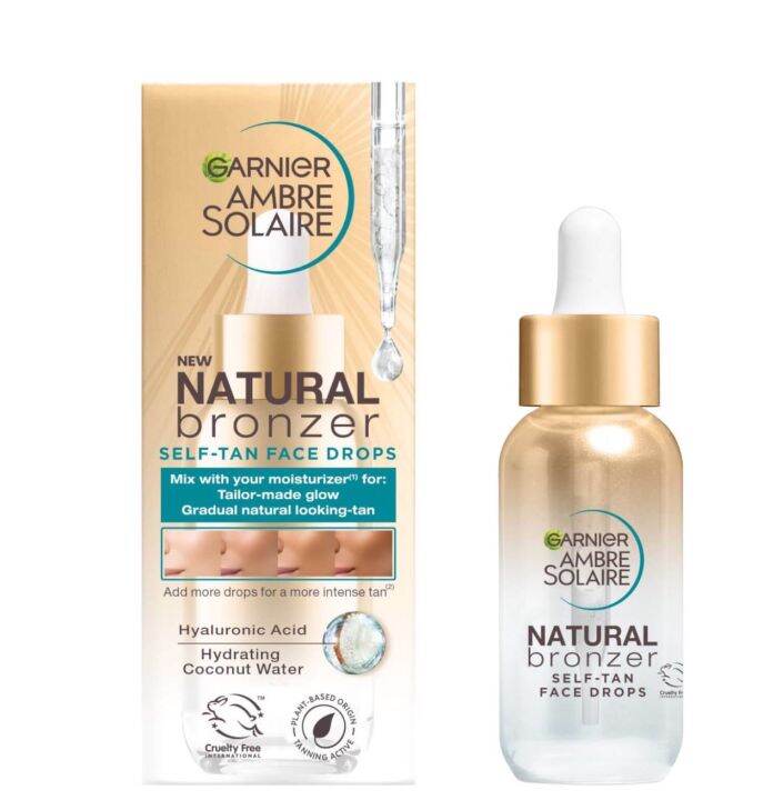 Garnier Ambre Solaire Natural Bronzer SelfTan Face Drops 30ml Lazada.co.th