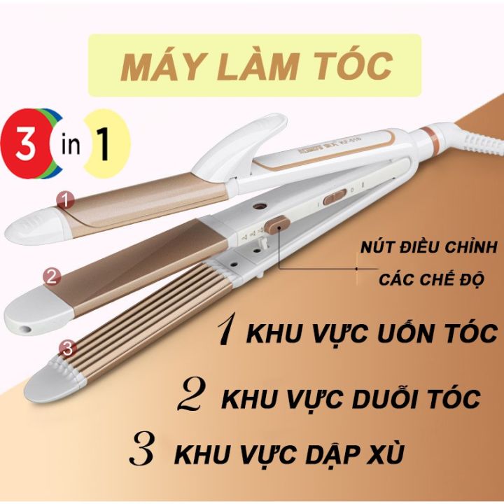 Nếu bạn muốn tóc mình trở nên thẳng mượt như salon, máy duỗi tóc 3in1 sẽ là giải pháp tuyệt vời cho bạn. Không chỉ dừng lại ở việc làm thẳng tóc, máy duỗi tóc 3in1 còn giúp tóc mượt hơn, ít hư tổn hơn và gọn đẹp hơn. Hãy sẵn sàng để cải thiện vẻ ngoài của mình với sản phẩm này.