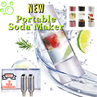 ?❄️เครื่องทำโซดา Soda Maker พร้อมใช้ เครื่องทำโซดาแบบพกพา กระบอกทำโซดาพกพา ขนาด 500ม.แถมฟรีหลอดแก๊ส 10 หลอดพร้อมใช้