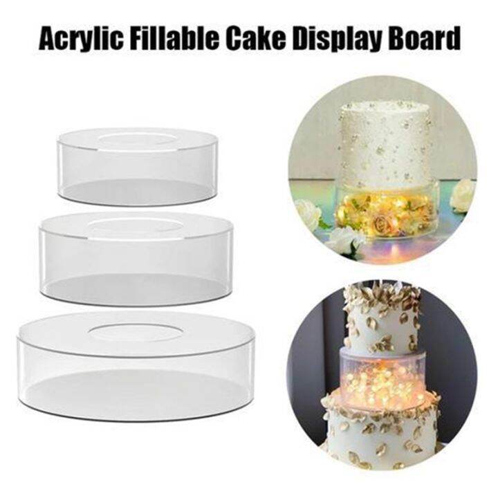 clear-acrylic-cake-stands-fillable-cake-box-round-cake-display-box-with-lid-decorative-centrepiece-box-for-wedding