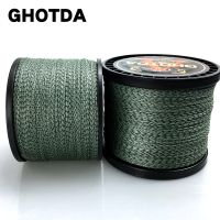 GHOTDA 300M 500M 1000M 8 Strands Camouflage PE Braided Fishing Line Hide in the water Color Not Fade Fishing Lines