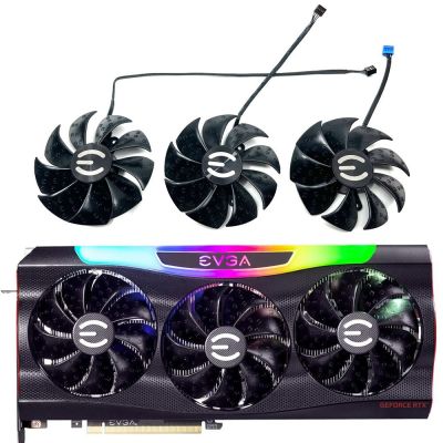 PLD09220S12H RTX3080 FTW3 ULTRA GAMING GPU Fan，For EVGA RTX3090、3080TI、3080、3070TI、3070 FTW3 ULTRA GAMING Video card cooling fan