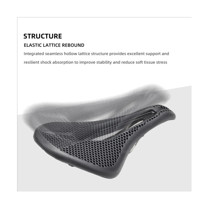 bicycle-saddle-honeycomb-black-bike-saddle-3d-saddle-3d-breathable-cushion-mountain-road-bike-accessories