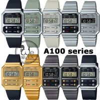 CASIO ของแท้ รุ่น A100 นาฬิกา คลาสสิค Classic วิทเทจ รับประกัน1 ปี A100WE-1A A100WEG-9A A100WEGG-1A A100WE-7B A100WEL-1A