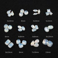 Pointback White Opal High Quality K9 Crystal Glass Nail Art Rhinestone Apply To DIY Manicure Diamond Ornament Stone Accessories