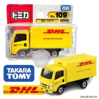 โมเดลรถเหล็ก รถDHL DHL TRUCK TAKARA TOMY รถขนส่ง DHL โมเดลรถบรรทุก สเกล1/64  รถขนส่ง กระบะขนส่ง โมเดลรถขนส่ง รถตู้ รถส่งของ รถจัมโบ้ 4ล้อ