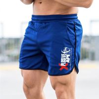 blue L 2020 Summer Running Shorts Men Sports Jogging Fitness Shorts Quick Dry Mens Gym Men Shorts Sport Gyms Short Pants Men