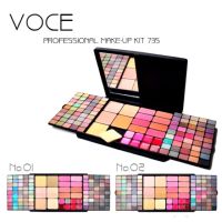 MAKE-UP KIT ชุดแต่งหน้า พาเลท voce No735 PROFESSIONAL วีโอซีอี สีสดใส เนื้อติดทน ชุดใหญ่ มีให้เลือก2เบอร์