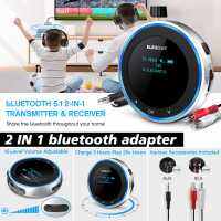 ELEGIANT Bluetooth 5.1 Audio Receiver Transmitter RCA 3.5mm AUX Adapter พร้อมไมค์สําหรับทีวี รถ PC แล็ปท็อปลําโพงสเตอริโอหูฟังสเตอริโอ