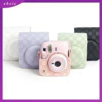 VHOIC สายปรับได้ เคสกล้องสำเร็จรูป การถ่ายภาพสำหรับถ่ายภาพ กันกระแทกและกันกระแทก ฝาครอบป้องกันสำหรับป้องกัน ที่มีคุณภาพสูง กิจกรรมกลางแจ้งกลางแจ้ง ถุงเก็บสัมภาระ สำหรับ Fujifilm Instax Mini 12