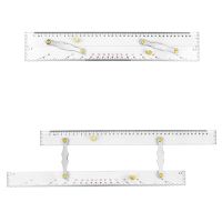 Marine Parallel Ruler Clear Scales, Mapping Points to Pull Parallel Ruler 450MM, Nautical Charts Parallel Ruler for Boat