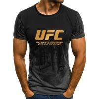 MMA Fighting Solid Color Mens T-shirt 3D Printing Loose Breathable Quick-drying Boxing Suit Street O-Neck Oversized T-shirt Top