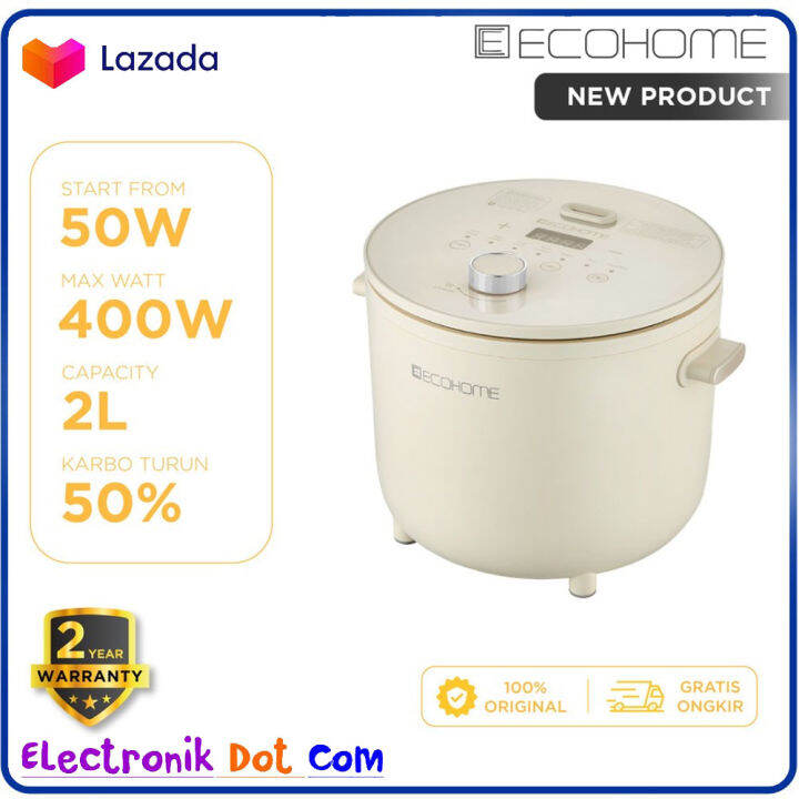 RICE COOKER LOW CARBO ECOHOME ELS 777 Kapasitas 2 Liter Lazada