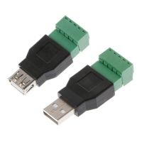 : “-USB ตัวเมียกับขั้วต่อตัว USB แบบสกรูพร้อมขั้วต่อตัวป้องกัน USB2.0แจ็คตัวเมีย USB ตัวเมียไปจนถึงขั้วต่อตัวเมีย