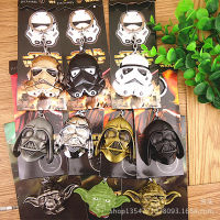 5Pcs STAR-WARss PVC พวงกุญแจจี้ทหารสีขาวนักรบสีดำอุปกรณ์ต่อพ่วงพวงกุญแจ R Clone ทหารหน้ากากจี้โลหะผสม10ประเภท