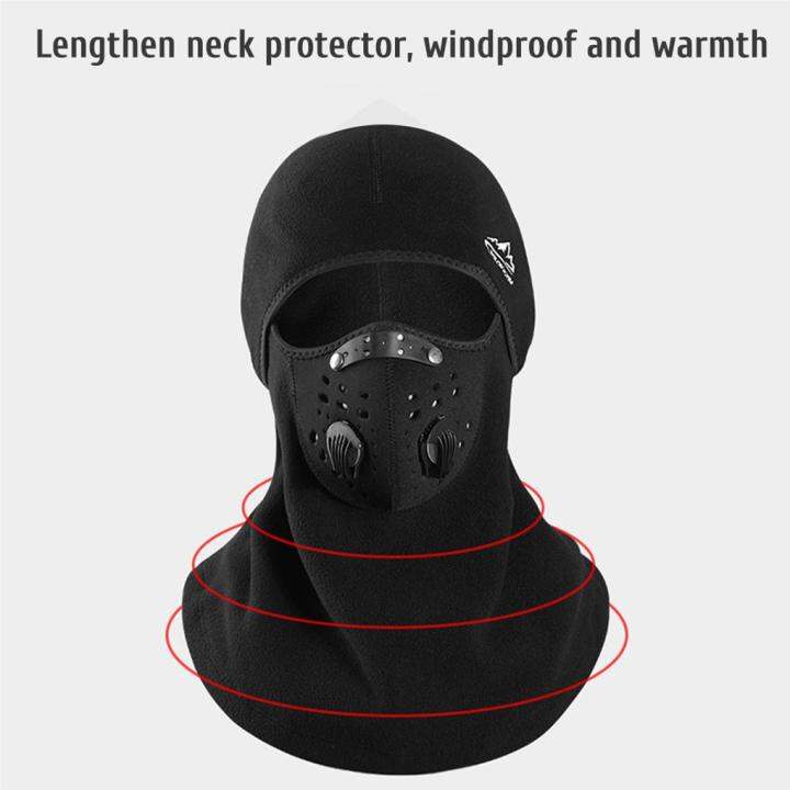 ผ้าคลุมหน้าหมวกคุมหัวสกีที่มีตัวกรองช่องระบายอากาศที่ระบายอากาศได้-สำหรับผู้ชายผู้หญิงฤดูหนาวขนแกะกันลมผ้าคลุมหน้าระบายความร้อนเรียงรายไปสำหรับการขี่จักรยานเล่นสกี