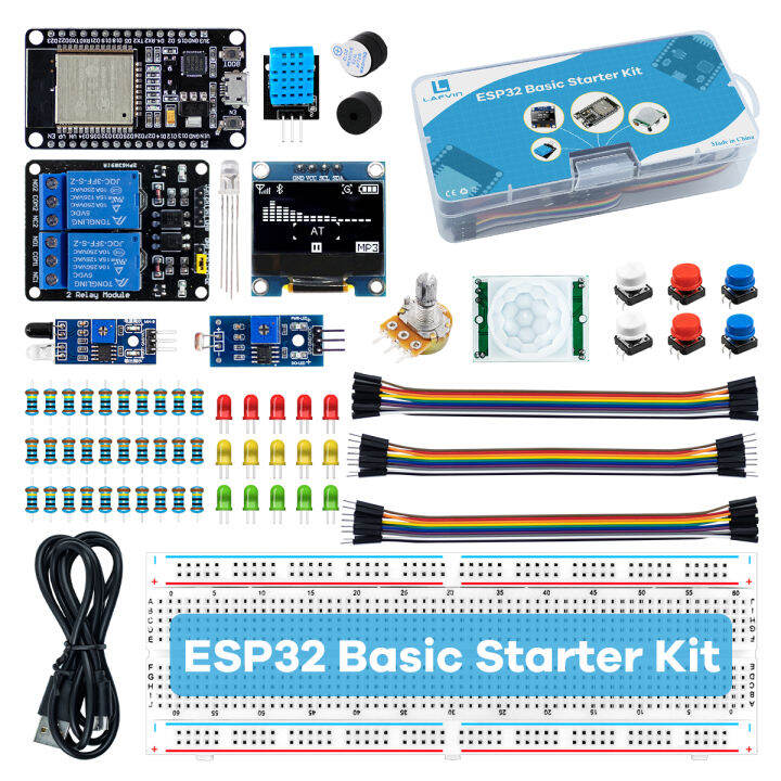 LAFVIN Basic Starter Kit for ESP32 ESP-32S WIFI I OT Development Board ...