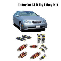 Light Kit For 1998-2005 Lexus GS300 GS400 GS430 16pcs White Canbus LED Bulbs Interior Dome Trunk Door Plate Glove Box Lamp