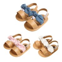 Newborn Baby Girl Cute Summer Sandals Cute Bowknot Soft Sole Non-Slip Baby Prewalker Toddlers Children Infant Kids Shoes