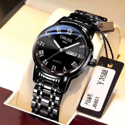 Hot Seller 2021 new imported waterproof luminous mens automatic movement watch students Korean version trendy black technology