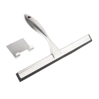 All-Purpose Shower Squeegee for Shower Doors, Bathroom, Window and Car Glass - Stainless Steel, 10 Inches