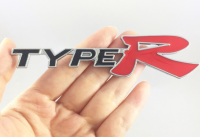 งานโลหะ โลโก้ตัวอักษร ฮอนด้า ทายอาร์ Metal Honda city civic jazz TYPE R Logo Car Auto Side Rear Trunk Emblem Badge Sticker Decal