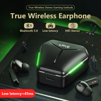 Zime GF Bluetooth Headphone Wireless TWS Earphone Audio Headset Low Latency Gaming Earbuds Waterproof Sports Headphone with Mic