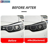 2 Pcs Car Headlight Film Front Light Transparent ed Black TPU Sticker For BMW M4 F82 F83 4 Series F32 F33 F36