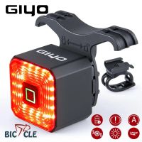 Giyo Smart Bicycle Rear Light Auto On/Off Stop Signal Brake Road Bike LED Taillight USB Charge MTB Cycling Safety Flash Lamp