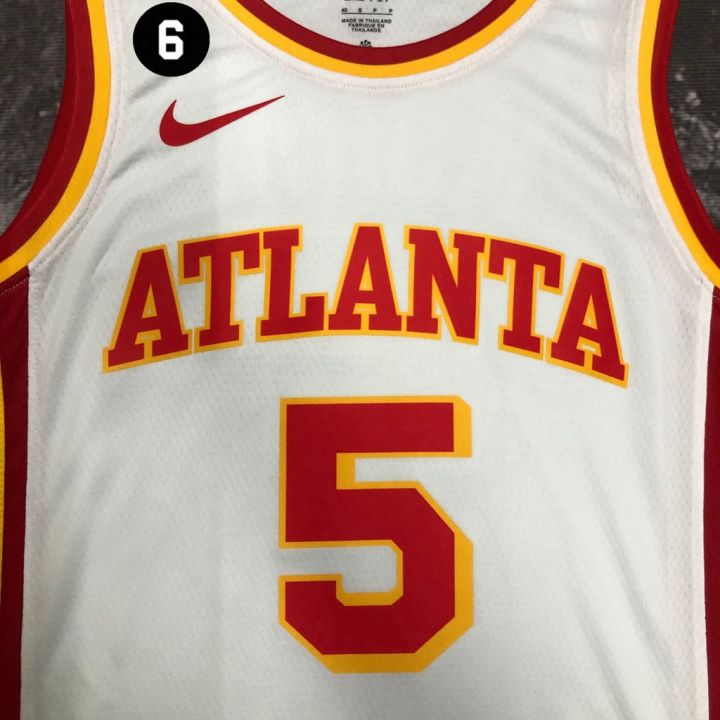 เสื้อกีฬาบาสเก็ตบอล-ลายทีม-atlanta-hawks-dejounte-murray-สีดํา-สําหรับผู้ชาย-2023