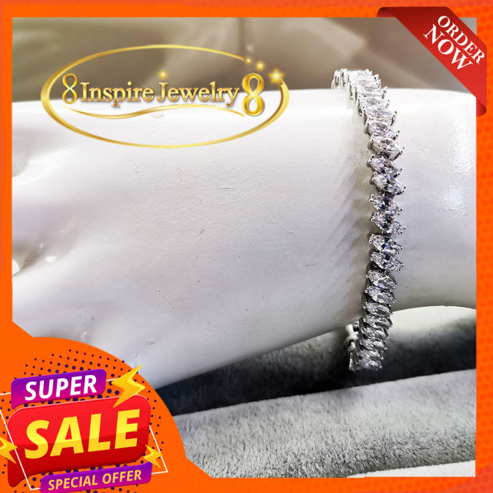 inspire-jewelryสร้อยข้อมือเพชรcz-เพชรสวยเกรด-aaa-เพชรวิ้งเจิดจรัส-งานจิวเวลลี่-ราคาเบาๆ-แฟชั้นอินเทรนชั้นนำงานเกรดพรีเมี่ยม