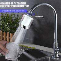 [HOT BEIJMKLHIW 547] ZhangJi 360 ° 9 Stage Activated Carbon Water Saving ก๊อกน้ำห้องครัว Aerator 5ซม. แผงขนาดใหญ่ PP ผ้าฝ้ายกรอง Tap หัวฉีดอะแดปเตอร์