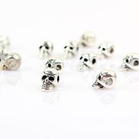 20pcs/lot Tibetan Silver Punk Skull Metal Beads 11x6mm Zinc Alloy Hand Made Spacer Beading Findings DIY Bracelet Jewelry Making DIY accessories and ot