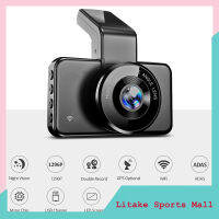 Dash Cam 3 "หน้าจอ IPS มุมกว้างด้านบนแดชบอร์ดเซ็นเซอร์กล้องวิดีโอ G การมองเห็นได้ในเวลากลางคืน24ชั่วโมงโหมดจอดรถบันทึกลูป